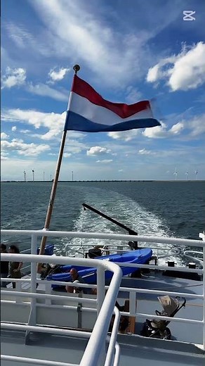The beauty of Zeeland from the sea with Dutch colors in the sky 🚢🌊🇳🇱