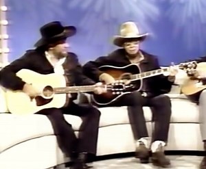 Waylon Jennings and Hank Jr. Singing 'Mind Your Own Business' & 'The Conversation' Live In 1988