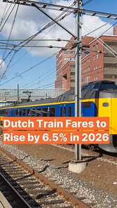 Dutch Rail (NS) will raise ticket prices by an average of 6.52% from January 1. The increase reflects inflation and higher wage costs. Some discounts will end, but kids can still travel for free with a Kids Vrij subscription. #netherlands #holland #train #ns #amsterdam #rotterdam | Dutch Breaking News