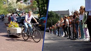 Video | Fietsende rouwstoet voor leerling die omkwam bij zeilongeluk