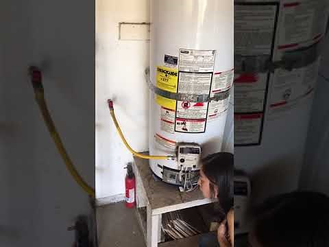 Exploding water heater