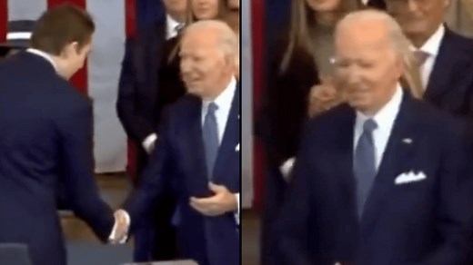 Lip reader reveals 'what Barron Trump said to Joe Biden' during mysterious exchange