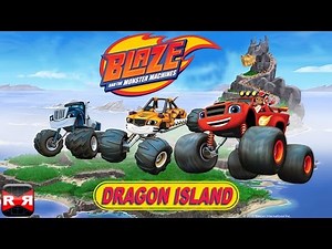 Blaze and the Monster Machines - New Dragon Island Track / Build Your Own Track - iOS Gameplay Video