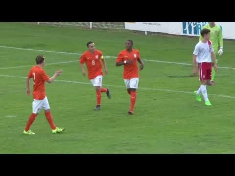 7 oktober 2015 Nederland U19 Gibraltar U19 Goal Steven Bergwijn