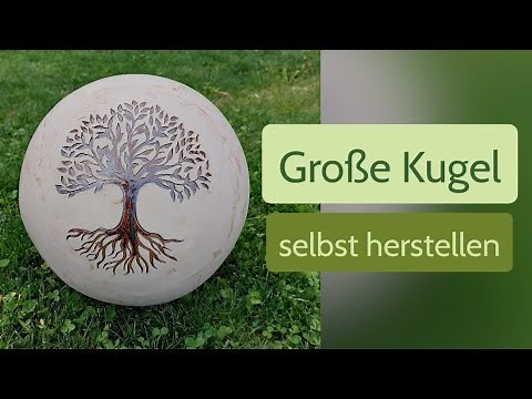 Pottery a large ball out of clay - Working with a plaster mold - Easy for beginners