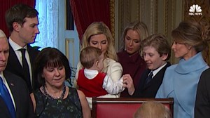 See Barron Trump Play Peek-a-Boo With Ivanka Trump’s Son