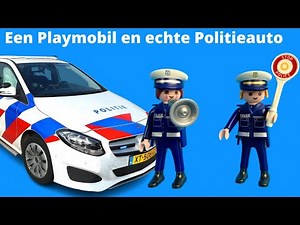 Playmobil Politieauto en een echte politieauto | Family Toys Collector
