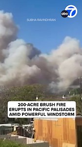 Residents in Pacific Palisades were ordered to evacuate as a brush fire in the foothills burned more than 200 acres and inched closer to homes. Watch live coverage on ABC7 now. Latest updates: https://abc7.la/40ovAwY | ABC7