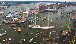Every five years, this marine port in Amsterdam has insane traffic. Thanks to Drone Addicts for the footage. | Insider Travel