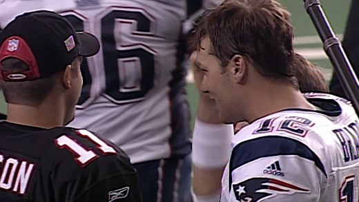 Throwing it back to a fight with the Falcons. The 2001 Patriots leveled their record at .500 with a cross-conference win in Atlanta. | New England Patriots