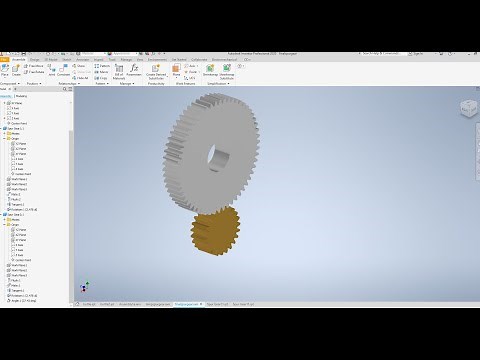 Inventor 2021Tutorial, How to create a Spur Gear using Design Accelerator that functions.