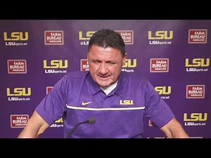 Ed Orgeron - Sept. 23 Virtual Press Conference