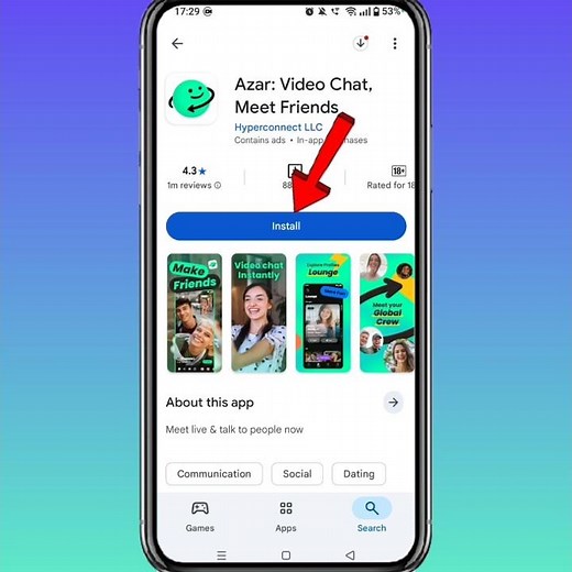 How To Install Azar Video Chat, Meet, Friends App On Android || How To Download Azar App #azar