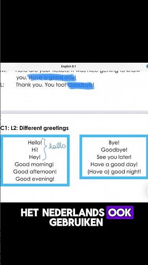 Engels leren voor beginners - Leer iemand begroeten in het Engels