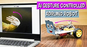 AI Gesture Controlled Arduino Robot Using Machine Learning