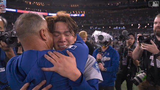 【 #ドジャース 】今日の #山本由伸 のハイライト🔥 前日に6回96球で勝ち投手となり、今日は中0日で9回サヨナラの場面に登板。1球もミスできない対戦が続く中、2.2回34球1安打無失点1奪三振の投球で勝利を呼び込みました🤯 文句なしの #ワールドシリーズ MVP選出です🥇 #2025ワールドシリーズ #日本人選手情報 | MLB Japan