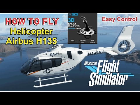 Microsoft Flight Simulator 2020 with Logitech Extreme 3D PRO | Helicopter H135 | How to fly easy