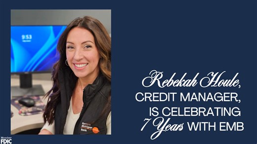Help us wish our team a happy anniversary in the comment section below! EMB.Bank - Member FDIC #EasternMichiganBank #CommunityBank #Anniversary | Eastern Michigan Bank