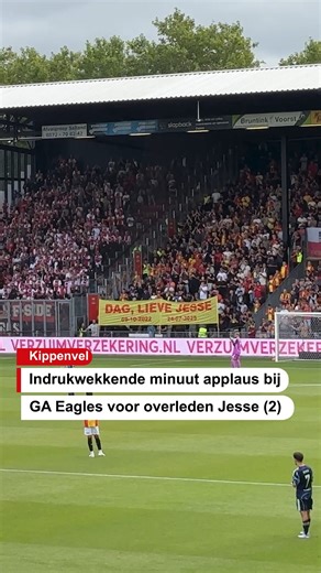Kippenvel 🥹 Een schitterend moment in de Adelaarshorst, waar iedereen een minuut lang applaudiseerde voor de vorige maand overleden Jesse (2). Rust zacht 🥀 | De Stentor
