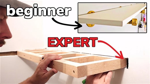 4 floating shelves from beginner to expert level