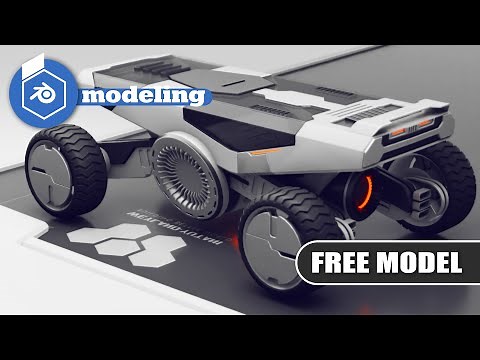 Blender sci fi vehicle modeling tutorial free download