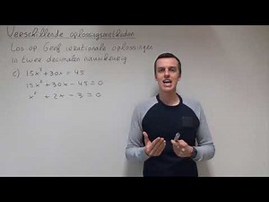 Different solution methods (3 VWO)