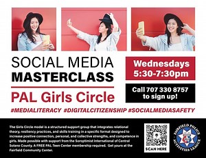Get Social Media Savvy at the Fairfield PAL Girls Circle!