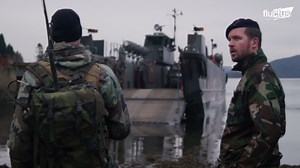 US & Dutch Marines Riding Super Fast Combat Boats During Patrol