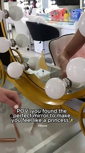 @Disney Cinderella's signature pumpkin carriage reimagined into a designer vanity mirror!👑✨⁠ ⁠ #Disney #ImpressionsVanity #Princess #DisneyStyle #VanityMirror | Impressions Vanity Co.