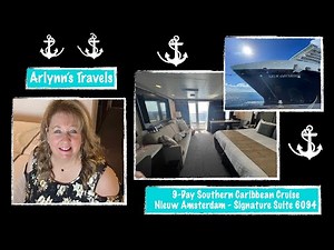 Holland America - Nieuw Amsterdam Signature Suite 6094 - Stateroom Tour