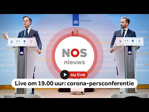 LIVE om 19.00 uur: corona-persconferentie