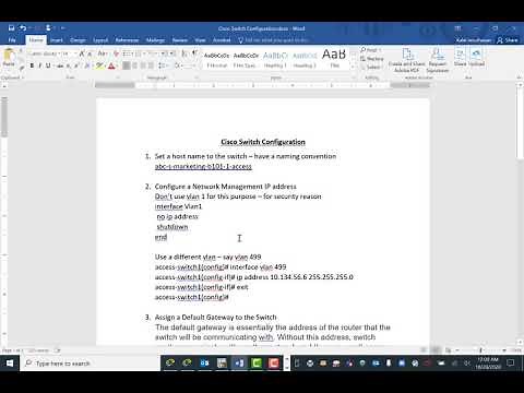 How to configure cisco switch step by step - part 1