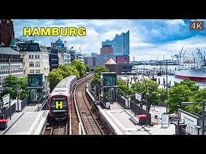 Hamburg, Germany 🇩🇪 - A Scenic Summer City Walk in 4K