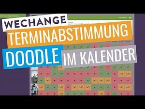 Terminabstimmungen/Doodle-Umfragen erstellen | WECHANGE Tutorial