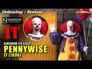 SIDESHOW COLLECTIBLES PENNYWISE (IT 1990) 1/6 Scale Unboxing & Review