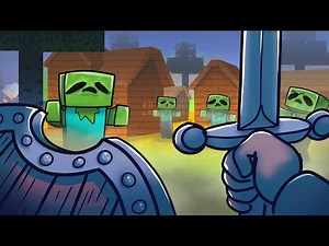 Minecraft Dragons - SAVING VILLAGE FROM ZOMBIES!