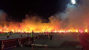 Stunning! Red Star Belgrade fans celebrated their 71st birthday this weekend with an amazing pyro show. | 101 Great Goals.com