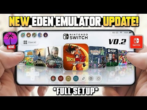 🚀 Best Nintendo Switch Emulator For Android! | New Eden v0.2 RC1 Setup, Settings & Performance Test