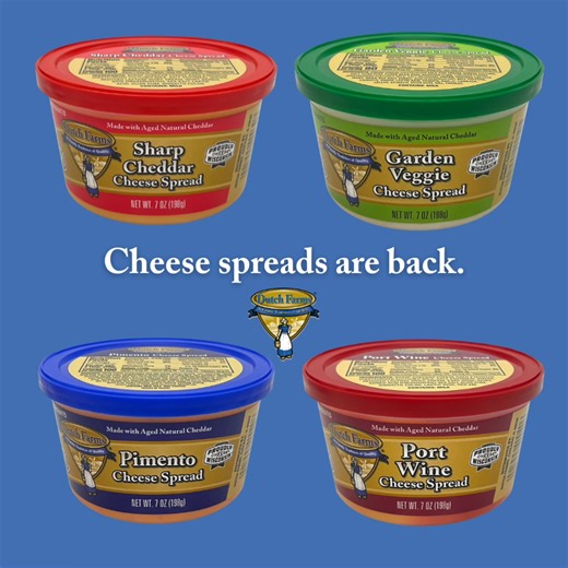 Dutch Farms cheese spreads are versatile, delicious and a Midwest staple. After all, we are the number one dairy brand in Chicago. Try one of our four flavors today! | Dutch Farms