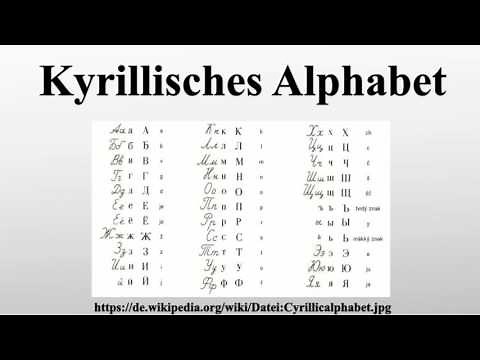 Kyrillisches Alphabet