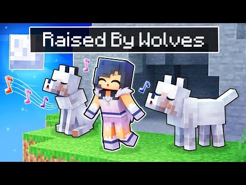 Raised By WOLVES In Minecraft!
