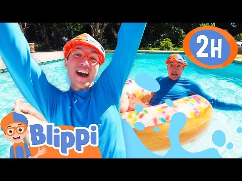 Blippi's Pool Games - Fun in the Sun! | BEST OF BLIPPI TOYS | Educational Videos for Kids