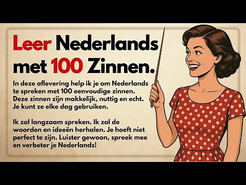 100 Dutch Sentences for Beginners | Dutch Listening & Speaking (A1–A2)