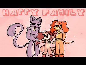Catnap x Dogday Happy Family | Poppy Playtime Chapter 3 Comic Dub
