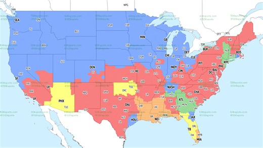 NFL Week 13 coverage maps: Which games are Fox, CBS broadcasting?