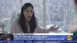 Peloton stocks plummet amid backlash over their “sexist” holiday ad. https://gma.abc/33Sh5kc | Good Morning America