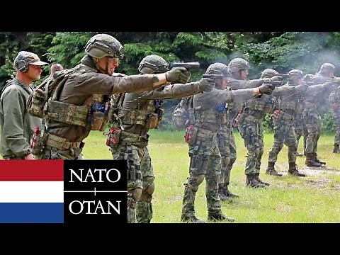 Netherlands Marines, NATO. Live Fire Training in Germany.