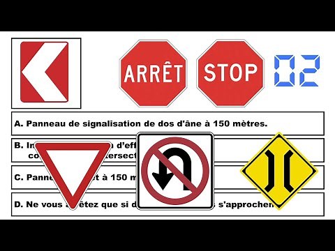 2026 SAAQ Theory Exam - Driving Test: Road Signs