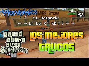 GTA San Andreas HD Cheats on Xbox 360 | Infinite Health, Weapons, Jetpack & Money | TheDuran82.