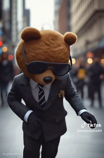 Dancing Teddy Bear Takes Over Times Square